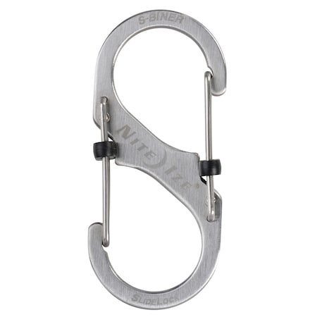 Nite Ize 2023 Nite Ize S-Biner Slidelock Stainless Steel No 3, Stainless,  NIT-LSB3-11-R6